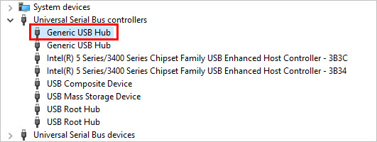 Solved: do I fix the USB Hub showing in Windows Device Manager?