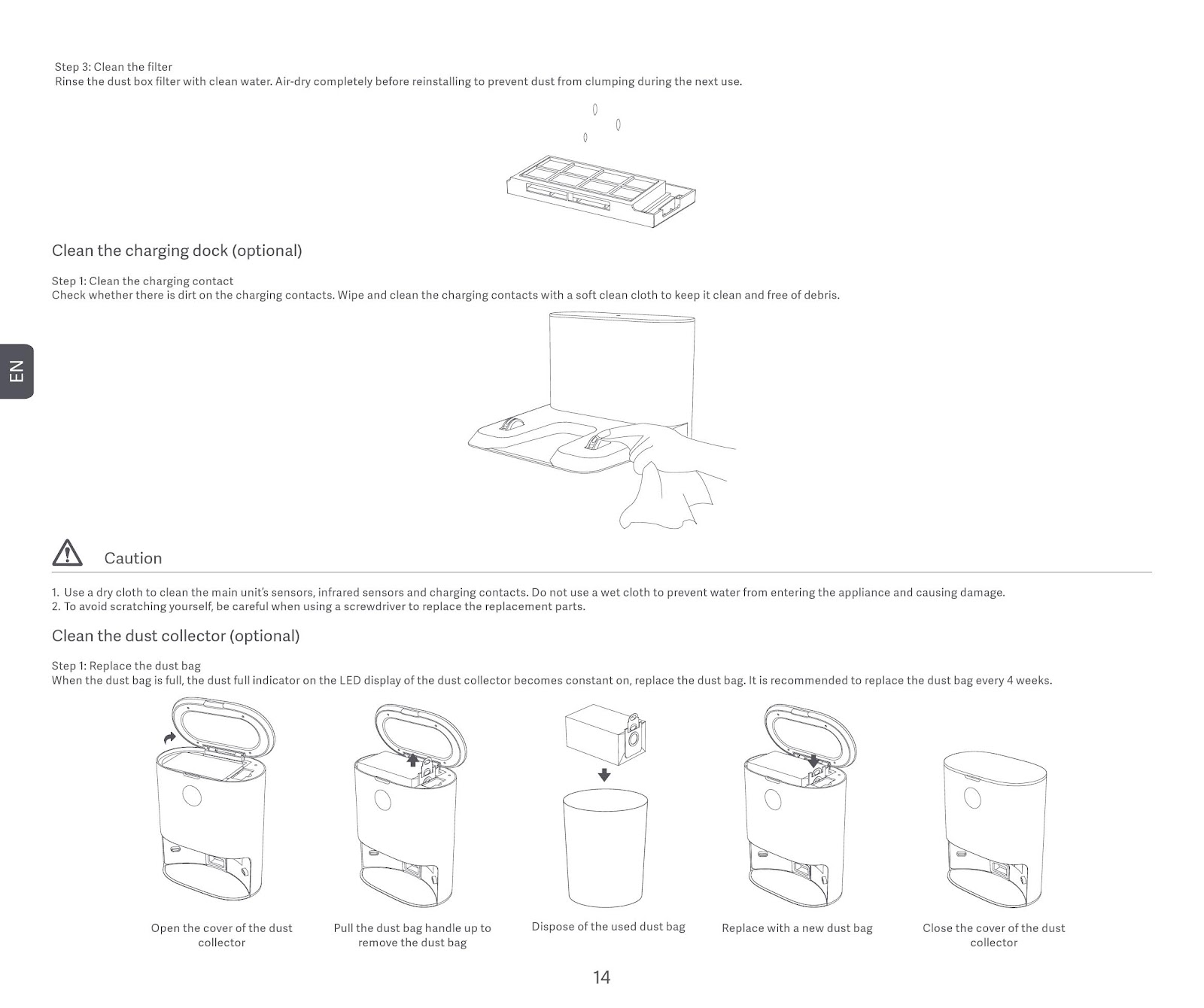 Robot Vacuum and Mop Cleaner Operation Manual使用說明書