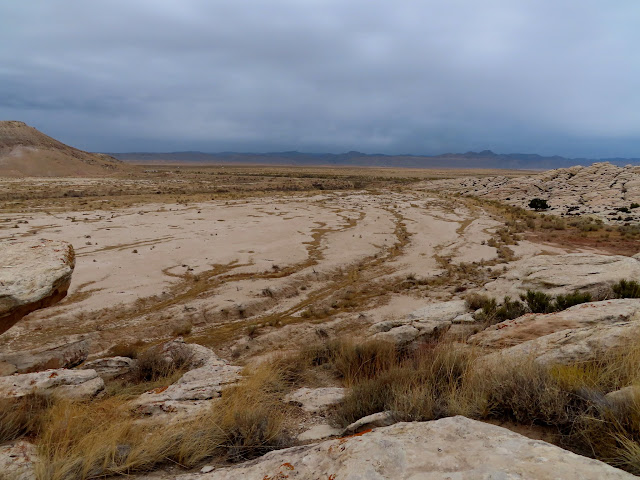 Mud flat below Valley City Reservoir