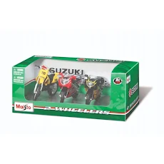 Mô hình bộ 3 xe mô tô 1:18 Suzuki Maisto