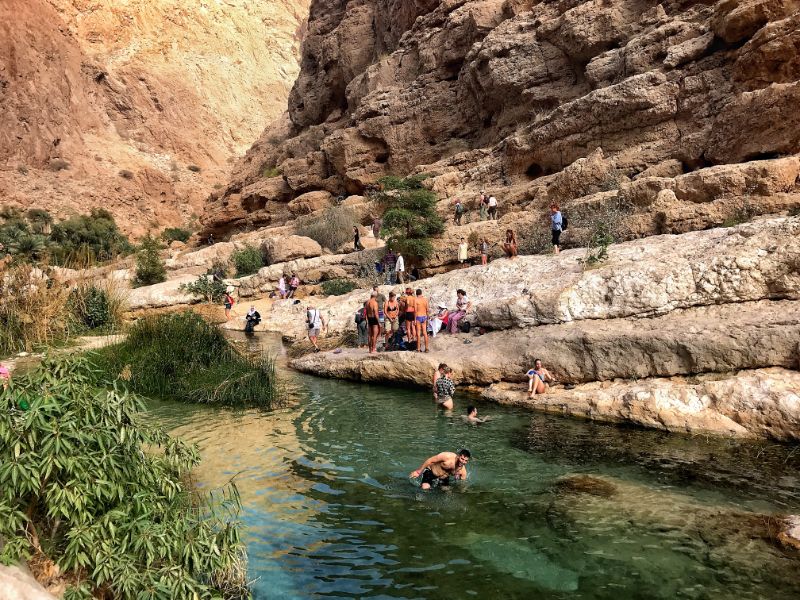 The main pool of Wadi Shab oman