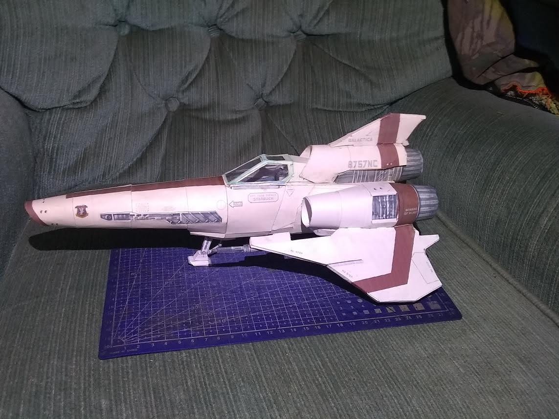 Battlestar Galactica Viper Mk.II repaints & update by blake7