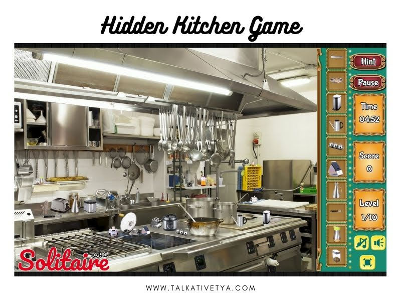 In the hidden object game Hidden Kitchen we have to search for hidden objects with a culinary theme in 10 levels.