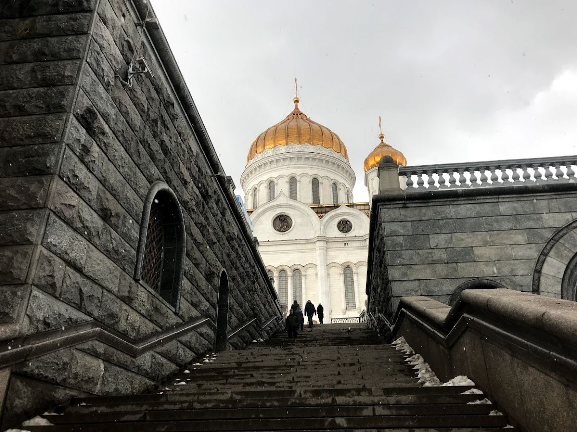 christ savior cathedral in moscow staircase 