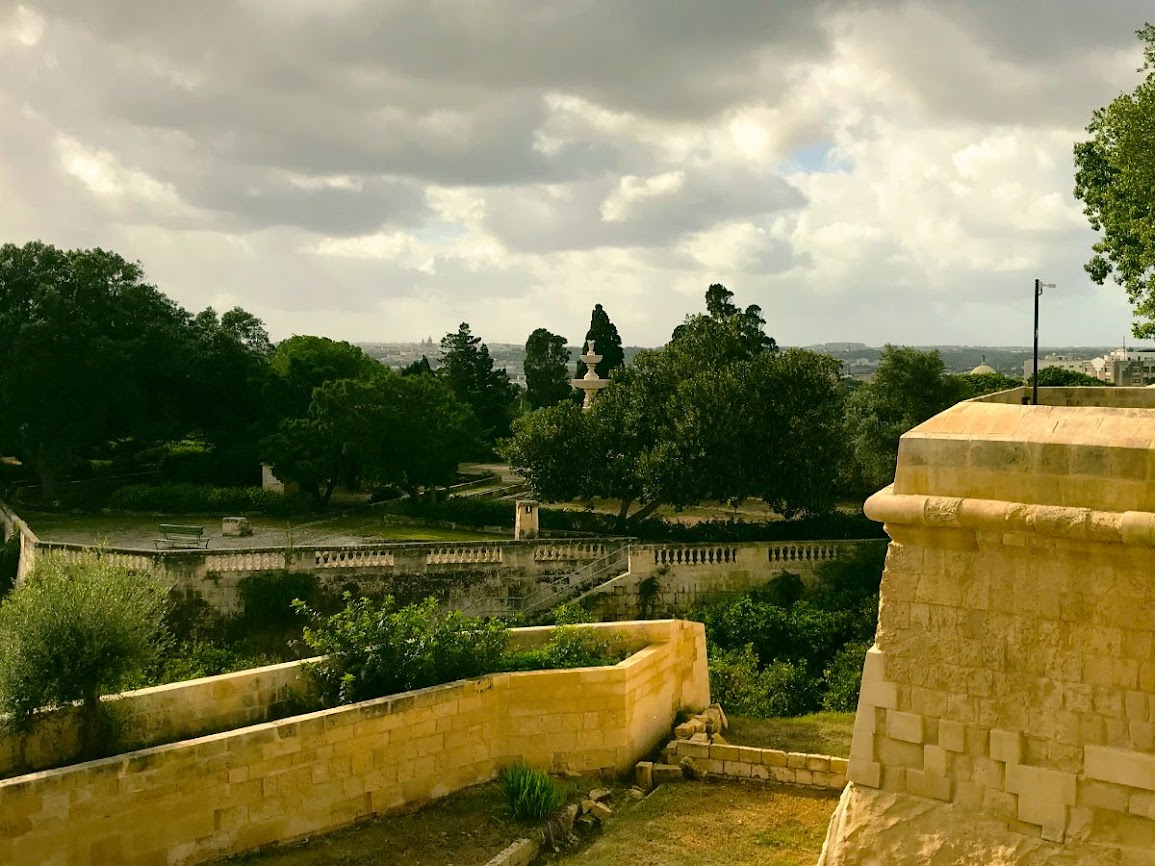 valetta malta agrotti botanical gardens south view