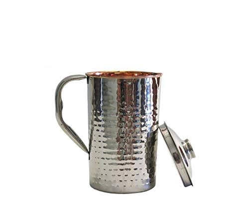 Copper Water Jug with Lid Cover