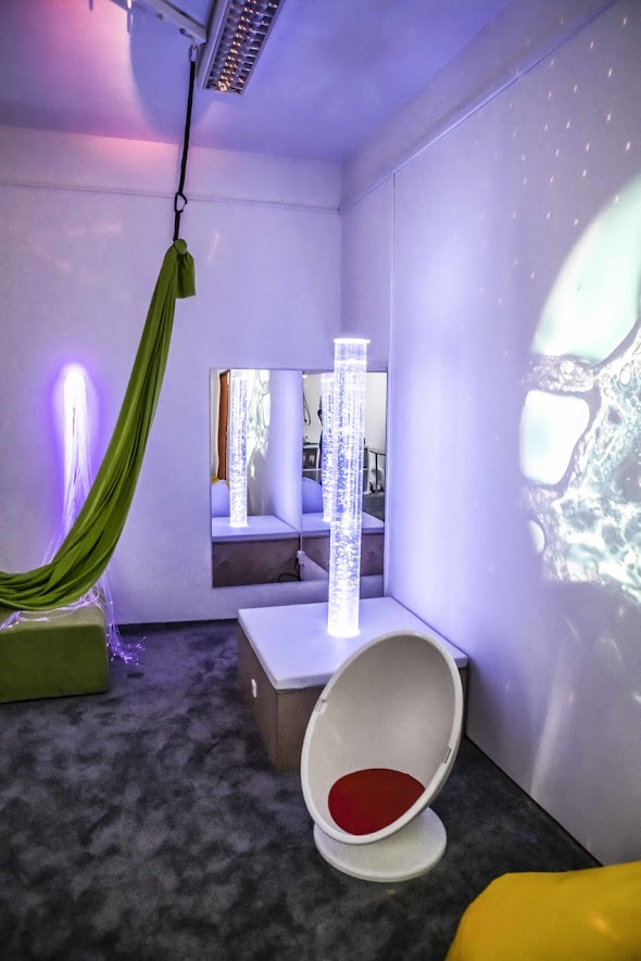 Terapeutická miestnosť slúži na relaxáciu detí podľa ich potrieb