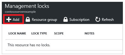 To add a lock, select Add.