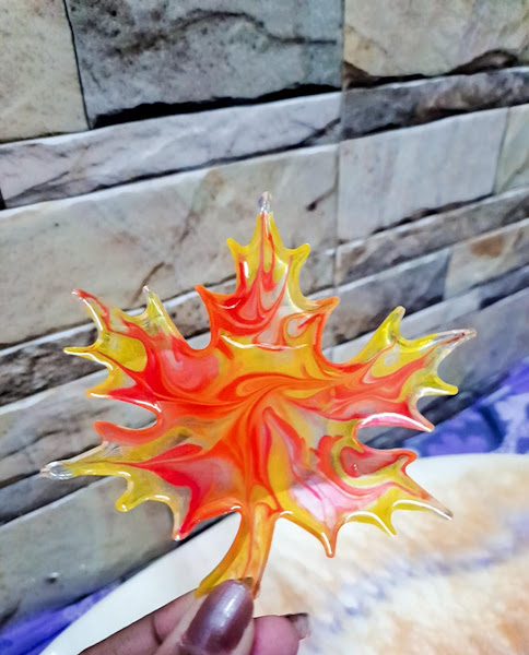 Handmade Resin Maple Leaf Shaped Coaster