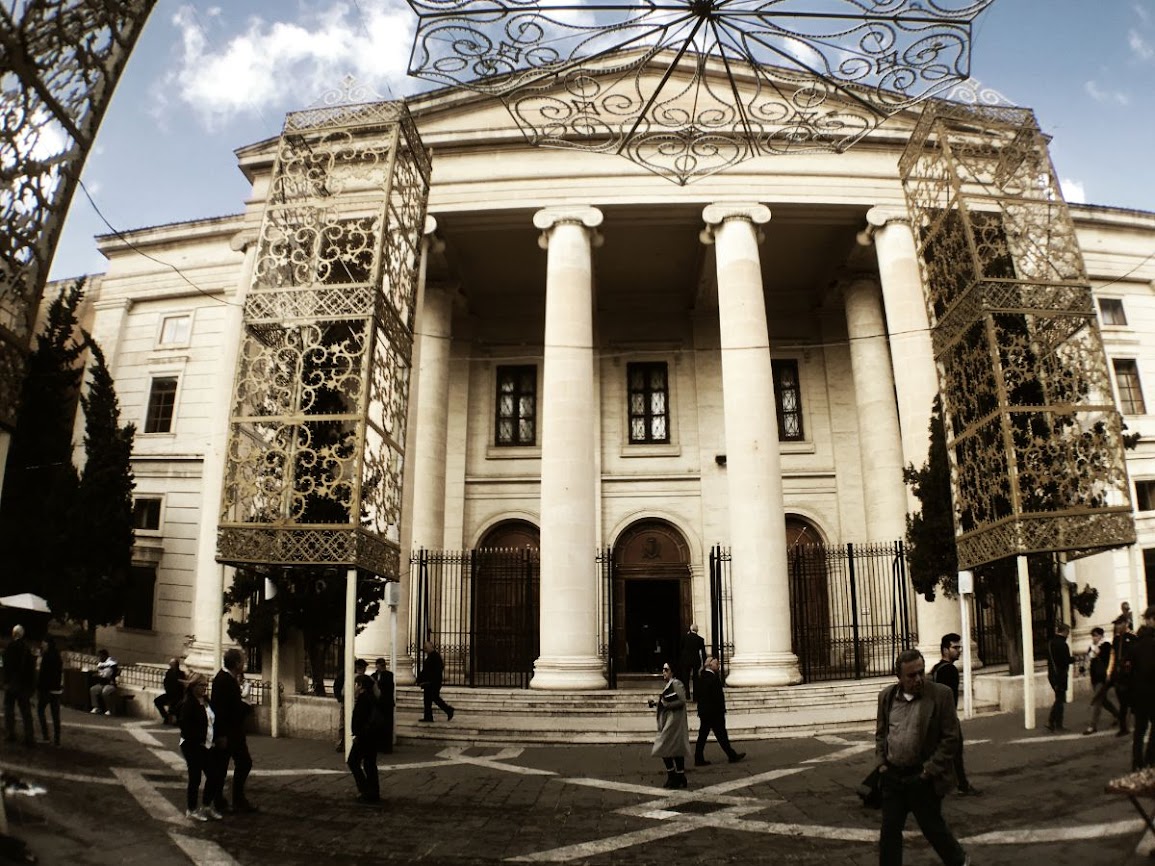 valetta malta court facade wide view