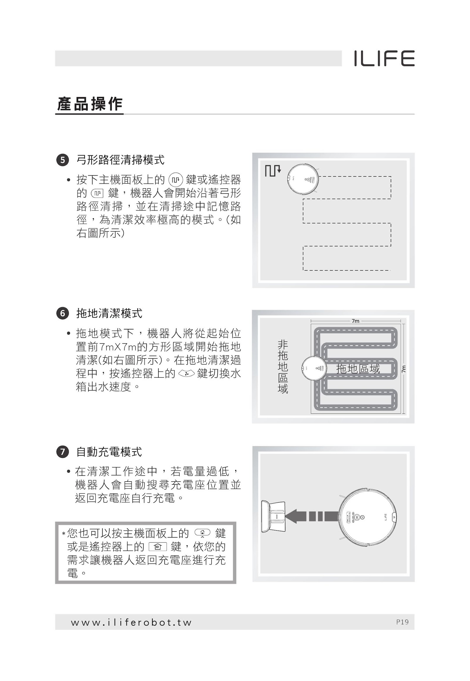 ILIFE ROBOT 掃地機器人 V8s-使用說明書