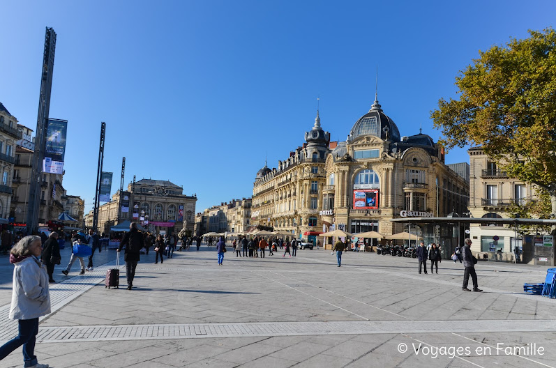 Montpellier, place de la comedie