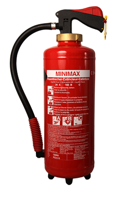 Pulverfeuerlöscher PG von Minimax, 6 Kilogramm