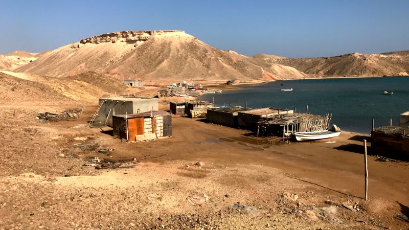 Fishing station in Khawr Al Jaramah Bay oman