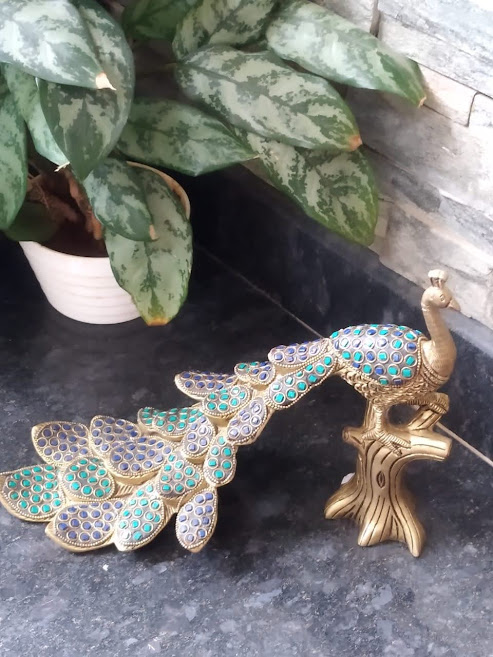 Hanmade Metal Art Peacock for Decor