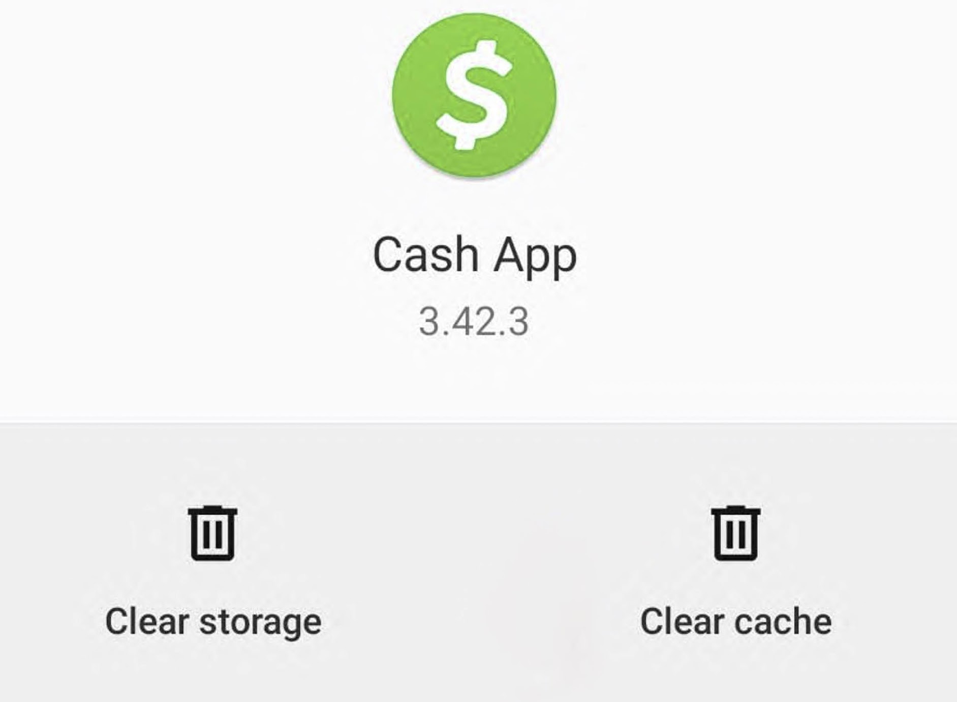 Clear Cash App cache