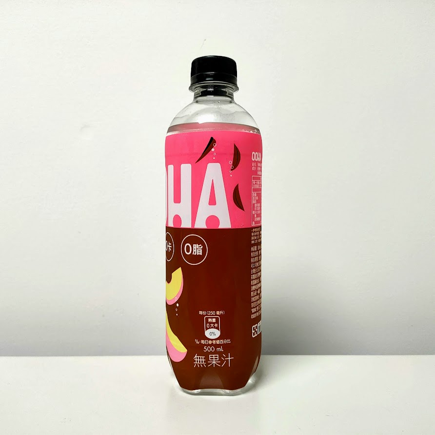 【罐裝飲料】「OOHA｣氣泡飲 水蜜桃烏龍茶口味 - 保特瓶 500ml - 可口可樂