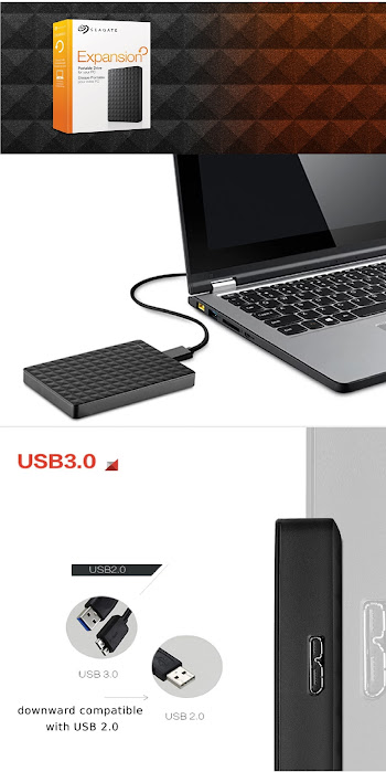 SEAGATE - Disque Dur Externe 1To USB 3.0 Expansion STEA1…