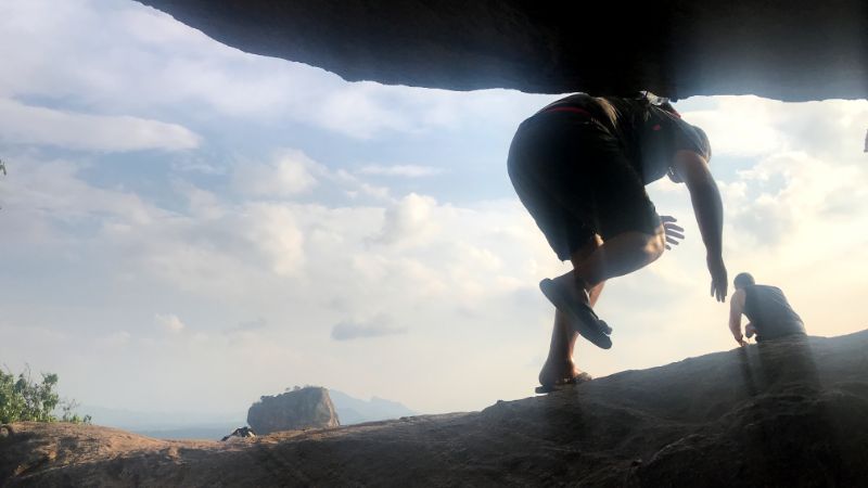 climbing pidurangala sri lanka 