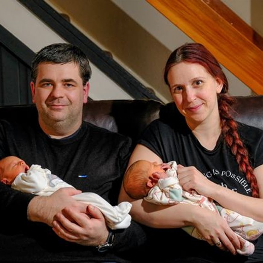 Parents Tell Of Their Joy After Giving Birth To Britain’s First Twins Of 2022