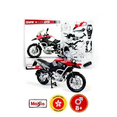 Đồ chơi xe mô tô lắp ráp BMW R 1200 GS tỉ lệ 1:12 Maisto