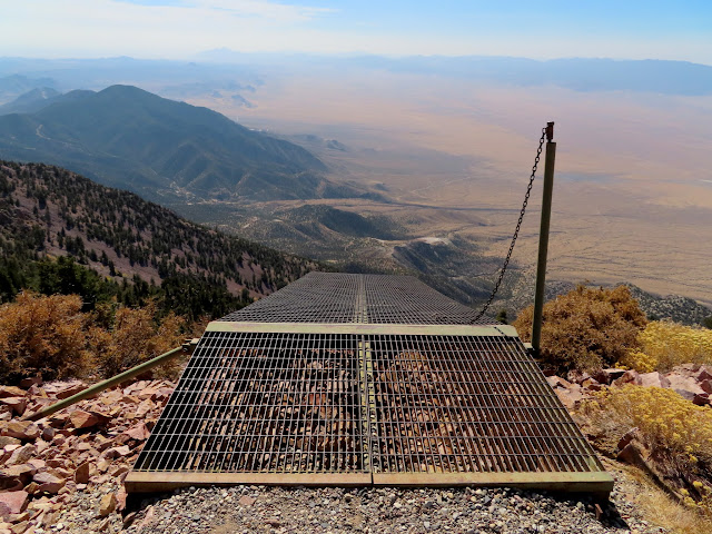 Hang glider launch platform on Frisco Peak