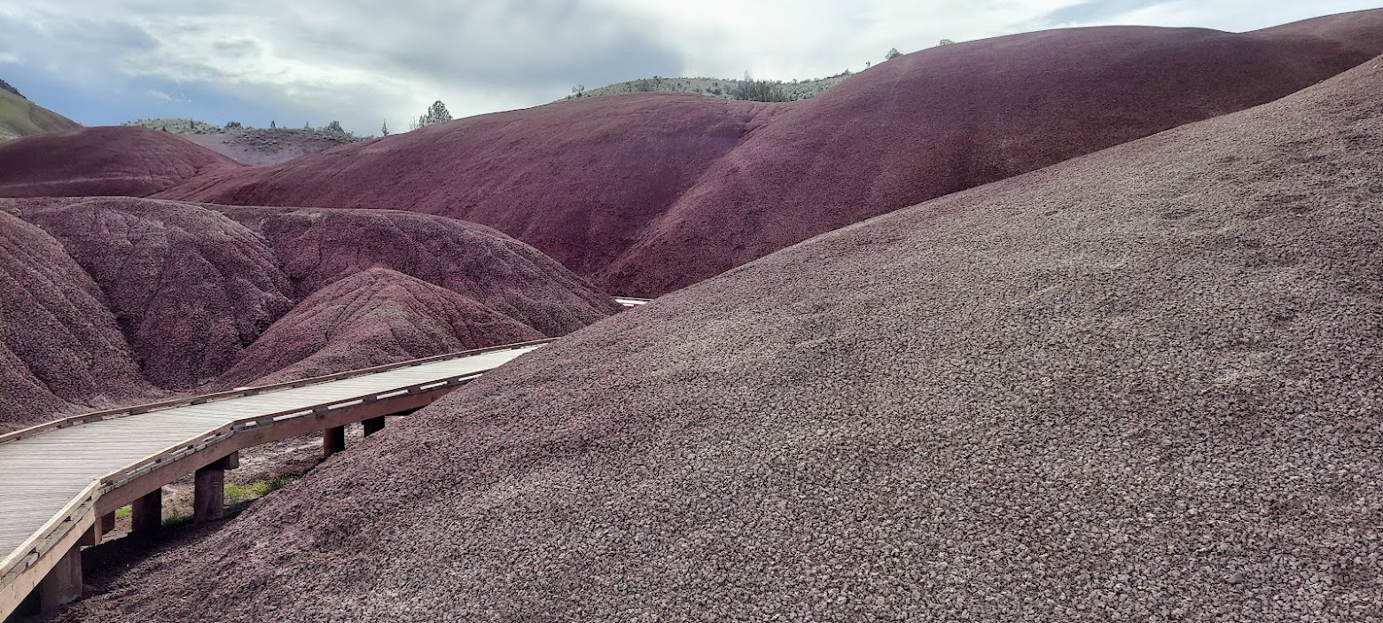 Guide to Visiting the Painted Hills - visiting the Painted Cove trail area gives you up close look at the colors of the soil making up the Painted Hills