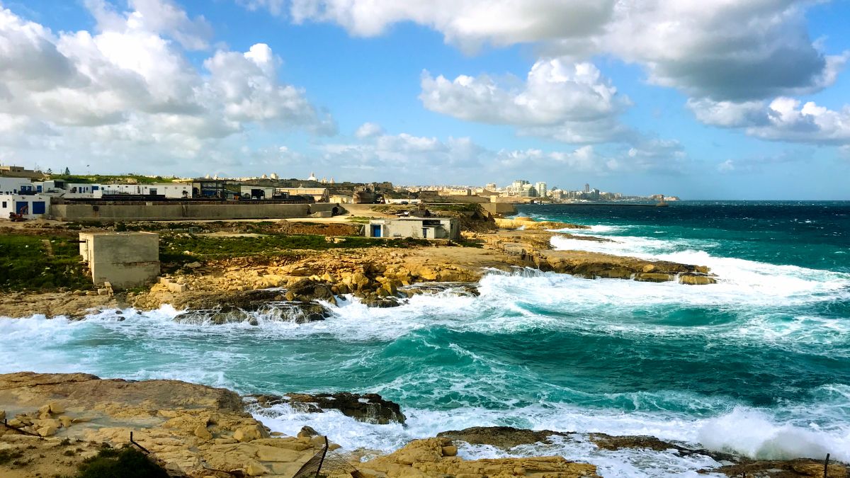 cycling in malta xghajra amazing sea view