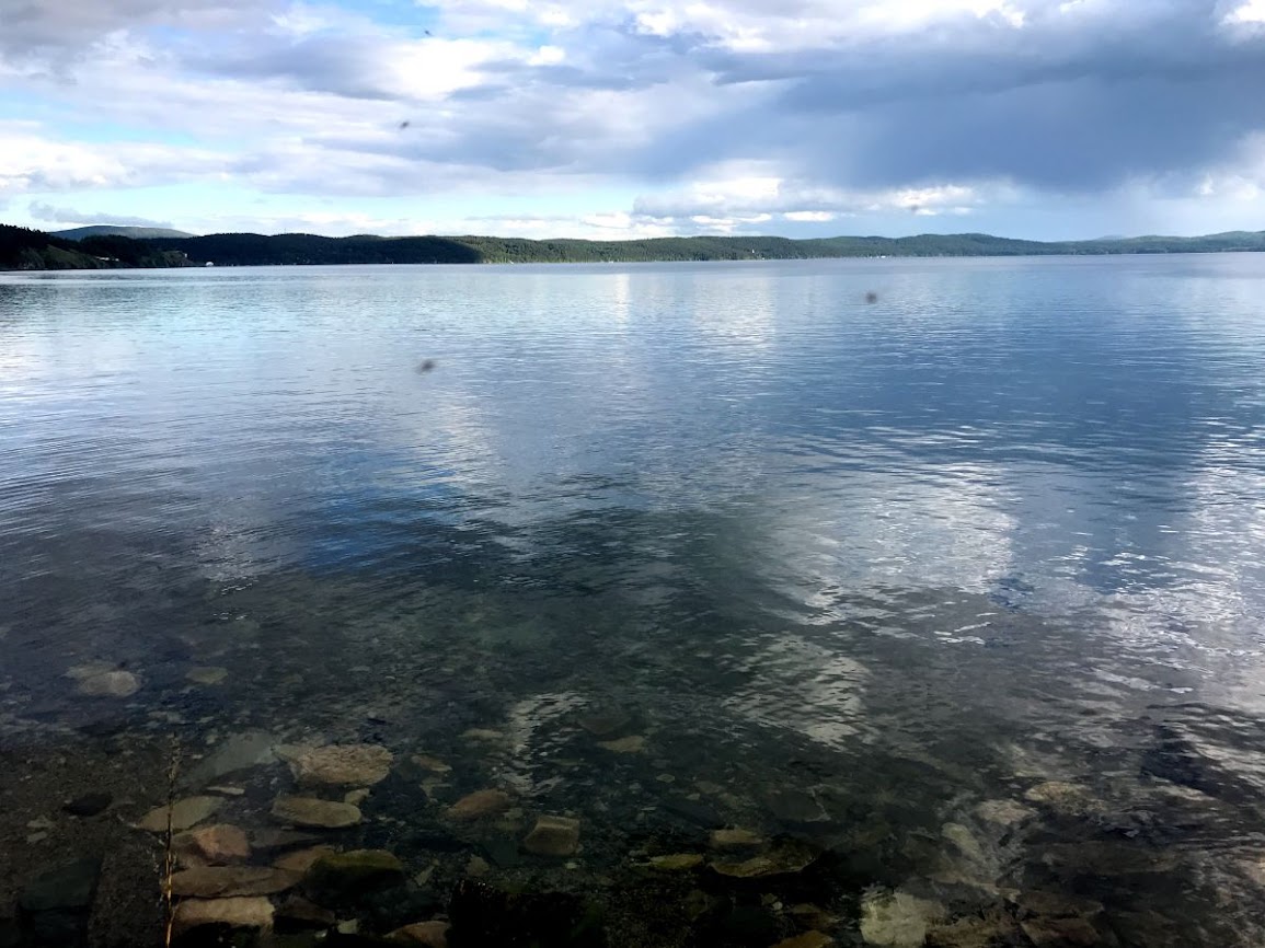 By the shore of the crystal-clear turgoyak lake