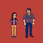 Pixel Art Sprite of The Last of Us main characters