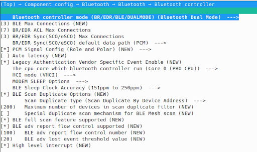 sdkconfig-bluetooth