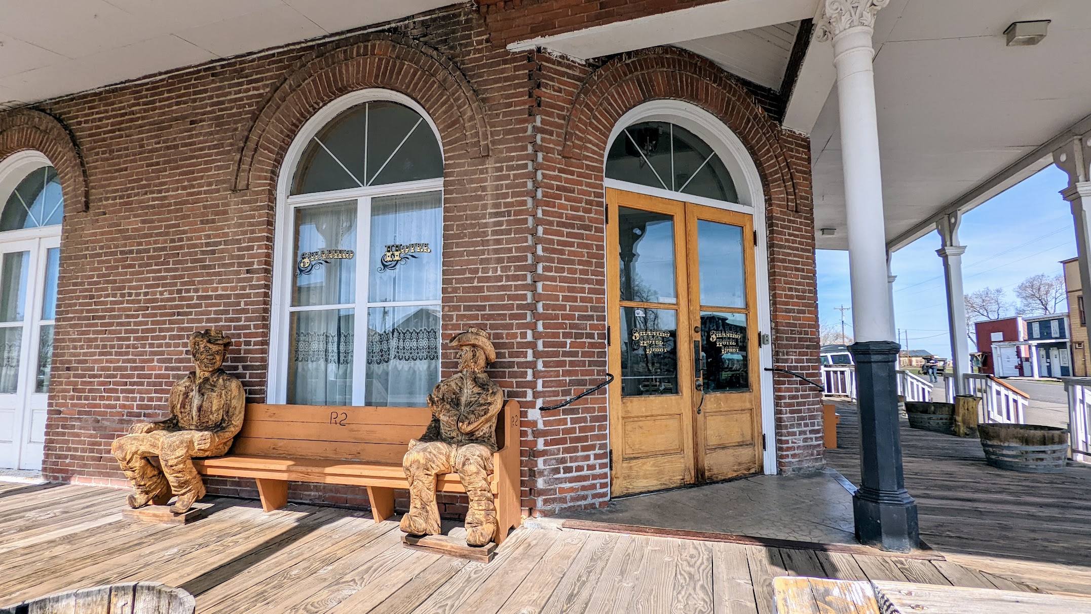 Planning a Trip to the Painted Hills - we opted to take 97 as part of the Journey Through Time Scenic Byway from Portland through Shaniko where we saw this at the closed Shaniko Hotel built in 1900