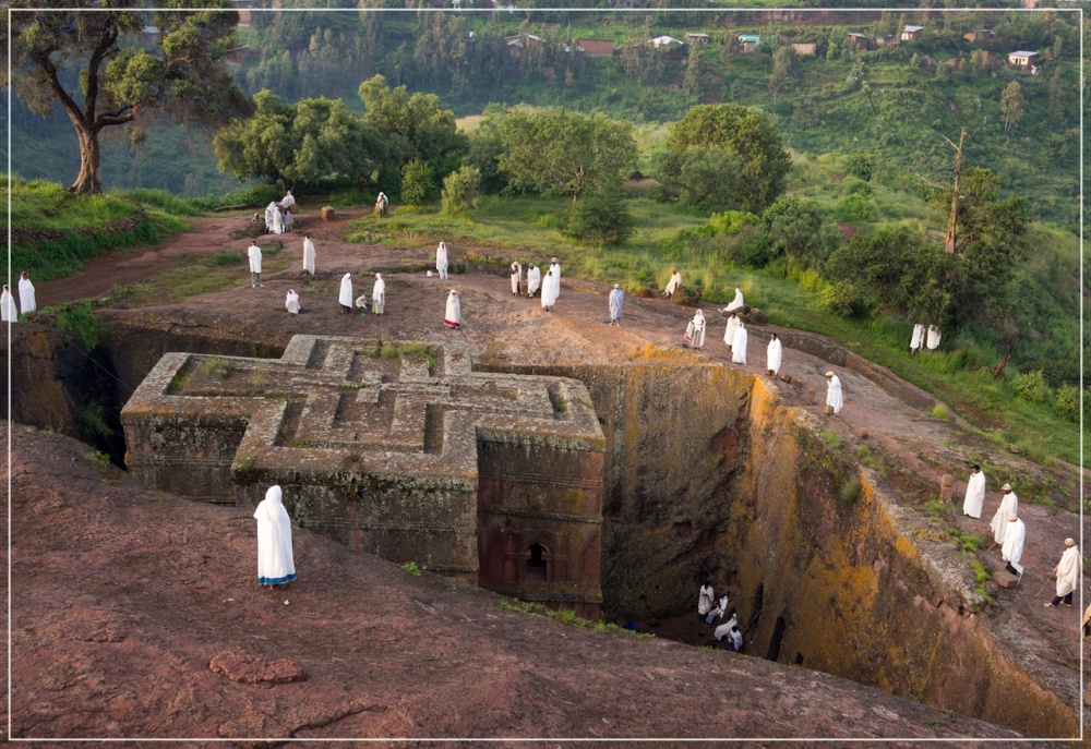 As igrejas de pedra de Lalibela, na África