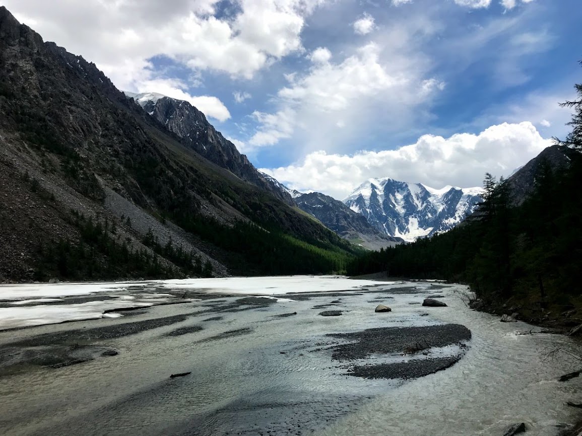 View of maashey bashi mountain hiking altai