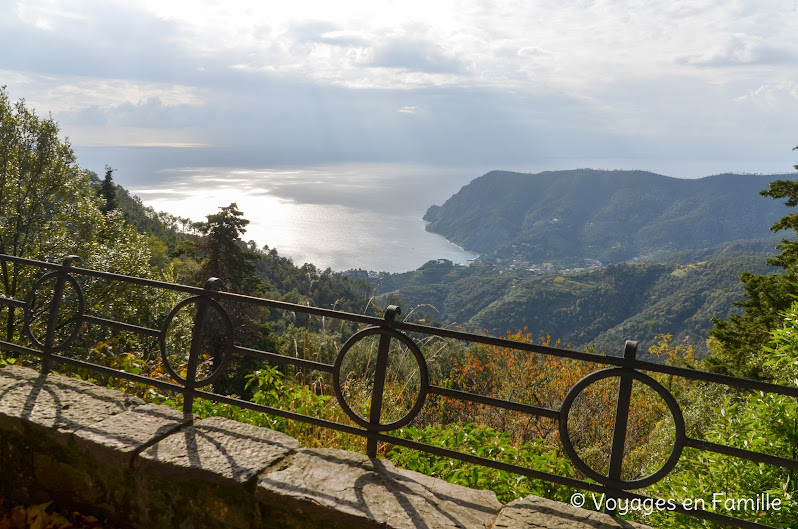 Monterosso à Vernazza - sanctuaire de Nostra Signora de Soviore