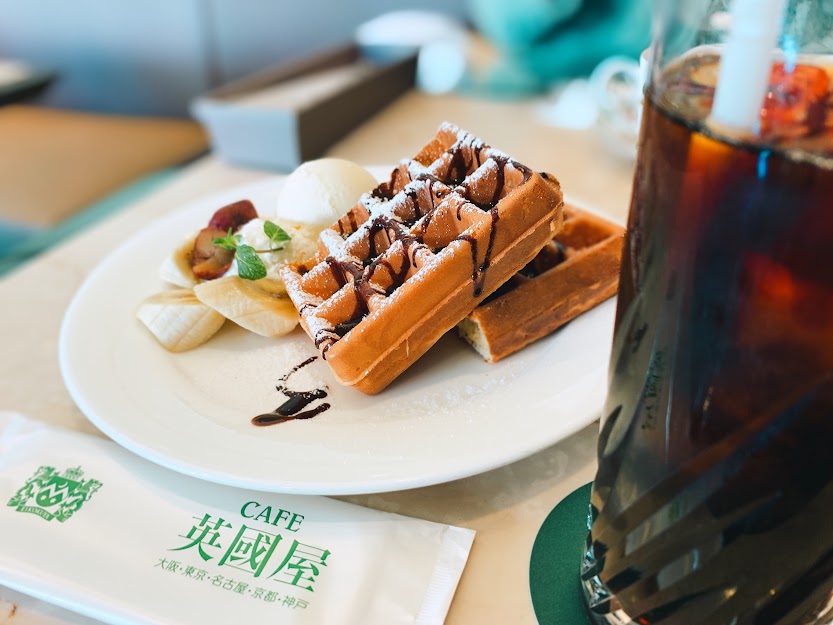 大丸東京にあるカフェ 英國屋ワッフル 