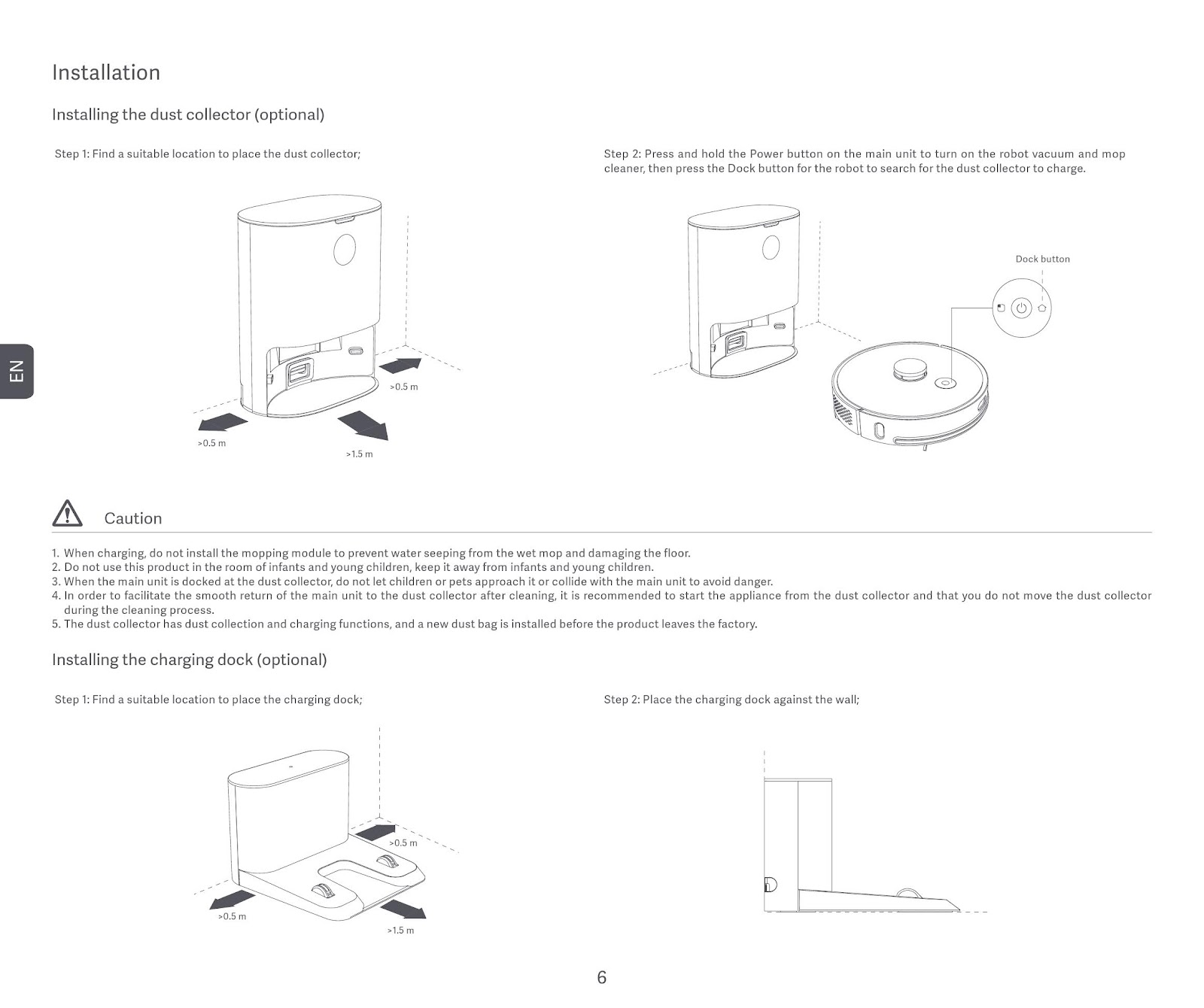 Robot Vacuum and Mop Cleaner Operation Manual使用說明書