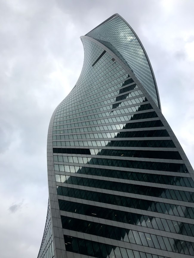 The Evolution Tower, spiral dna tower in moscow