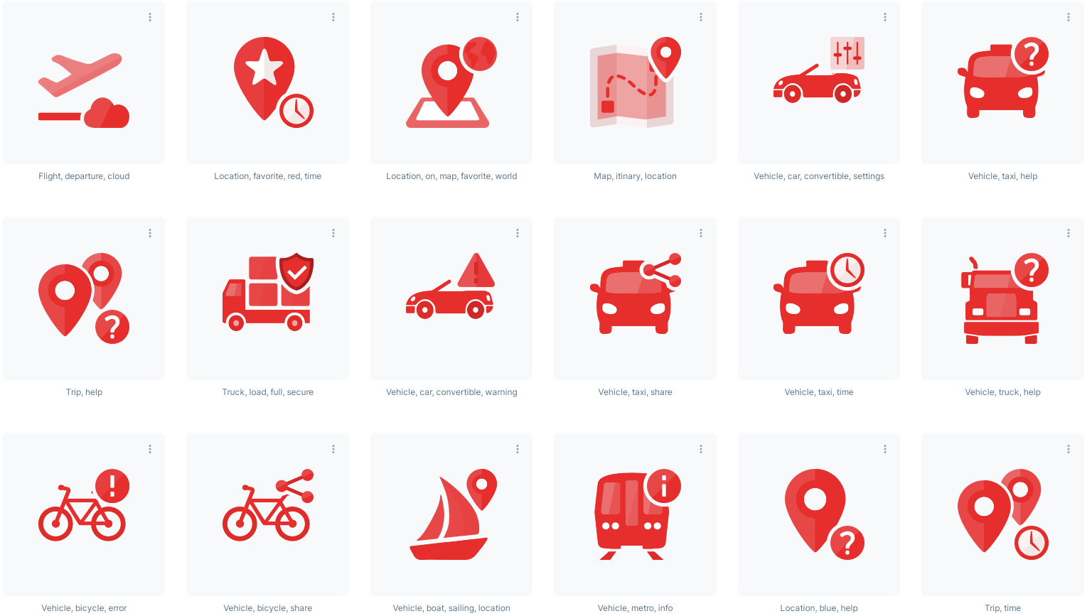 Transportation and Logistics transparent icons