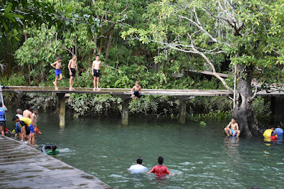 Have a swim in the freshwater and brack water stream