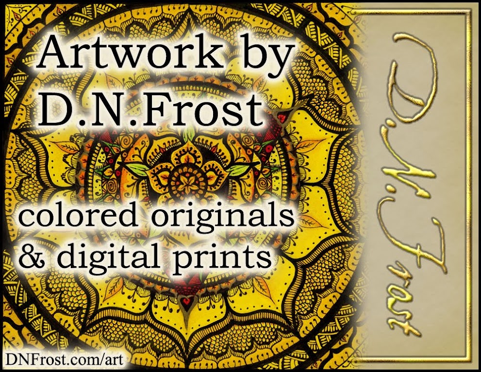 Artwork by D.N.Frost www.DNFrost.com/art Colored originals and digital prints by D.N.Frost @DNFrost13