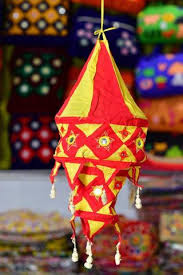 Handcrafted Handmade Cotton Foldable Fabric Lantern/Lamp