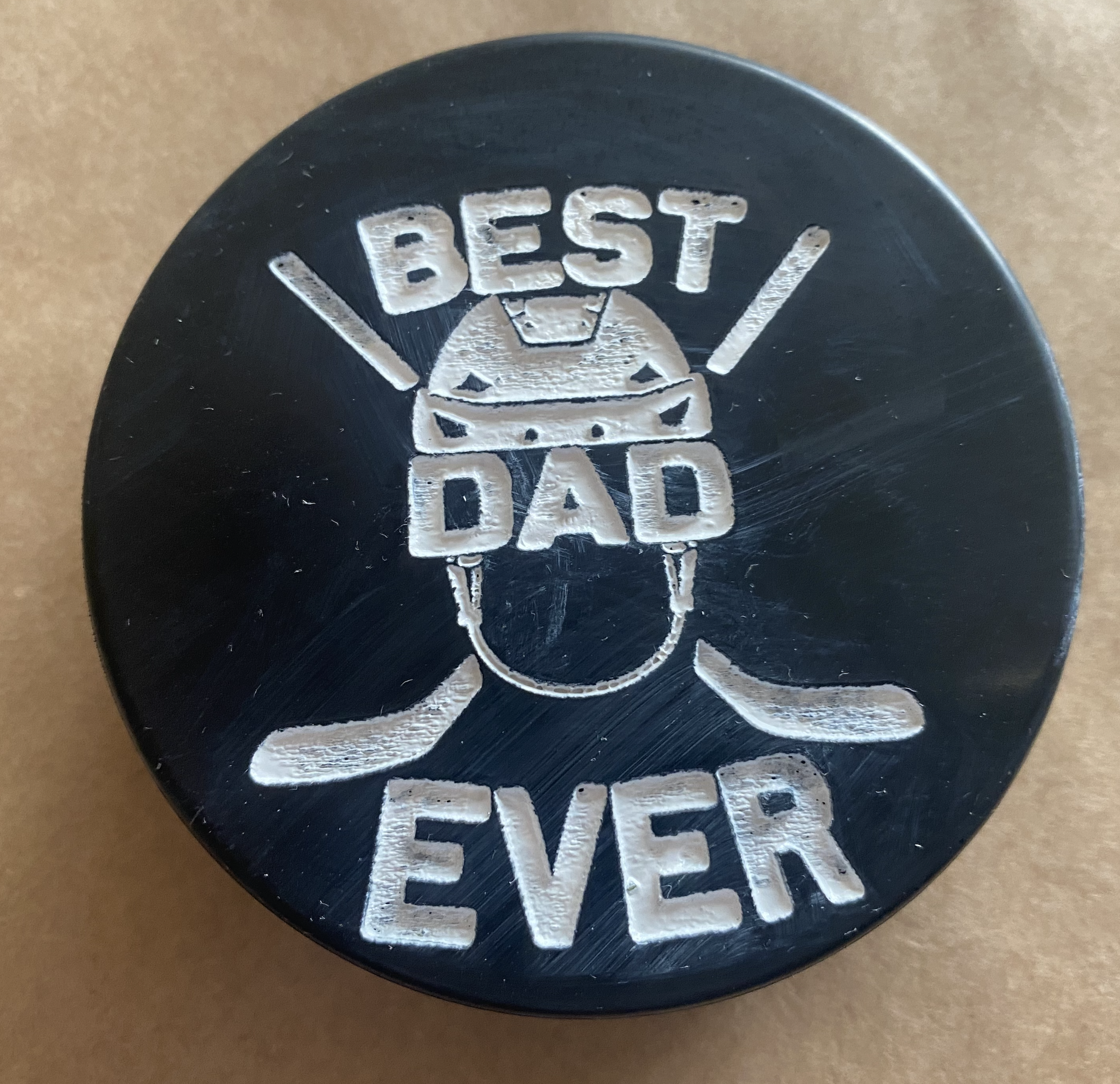 Father's Day Gift Puck Message #1