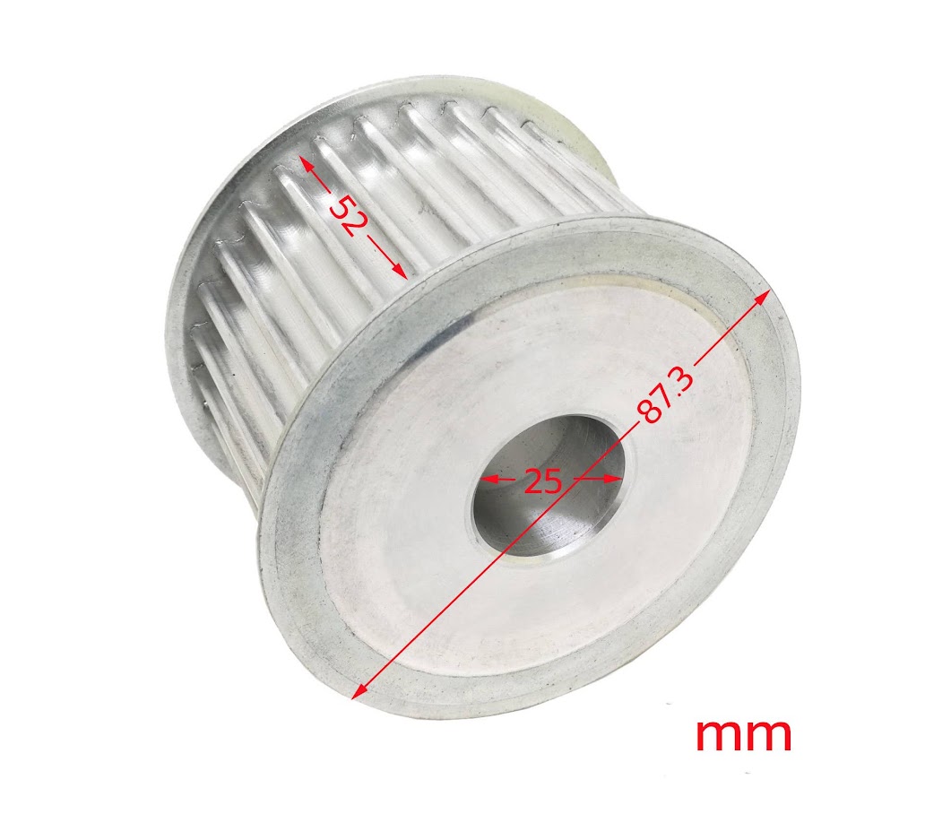 HTD8M-32T-50W-25B AF Aluminum Pulley