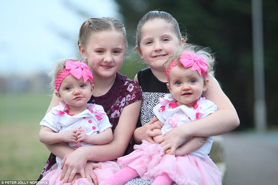 Two Sets Of Twins Are Born On The Same Day As They Defy 4.5million-To-One Odds... And They Have Five Other Siblings (Plus Another One On The Way!) 