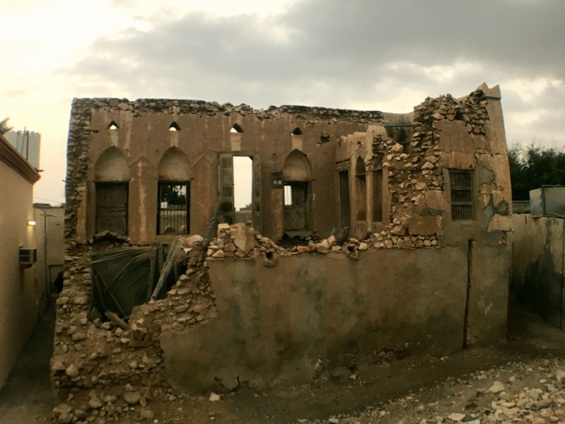 ruined house tiwi village oman road trip