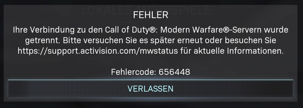 Solved: How do I fix Call of Duty Modern Warfare Fetching Online Profile Error Code: 656448?
