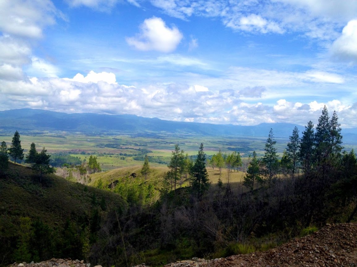 Beautiful view from the mountains of Sulawesi