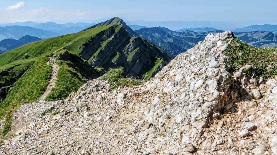 Bergrücken vom Rindalphorn zum Gelchenwangerhorn Hochgrat Rindalphorn Nagelfluhkette Allgäu primapage