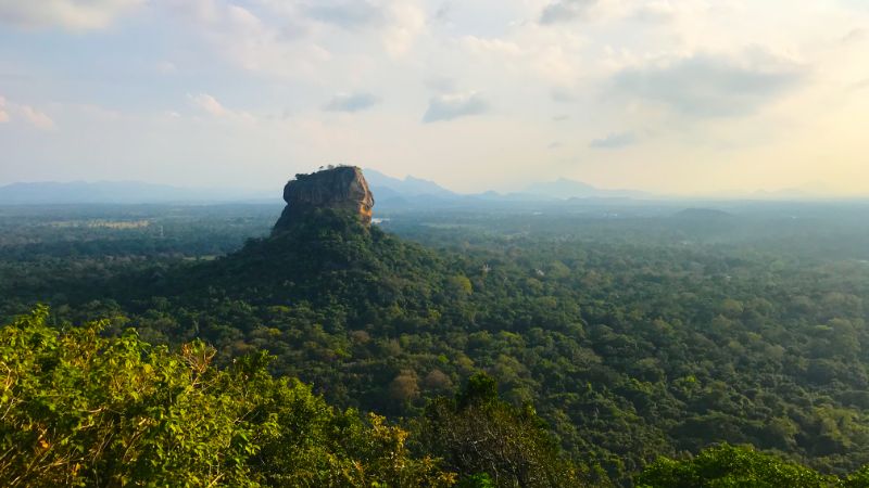sigiriya view from pidurangala 